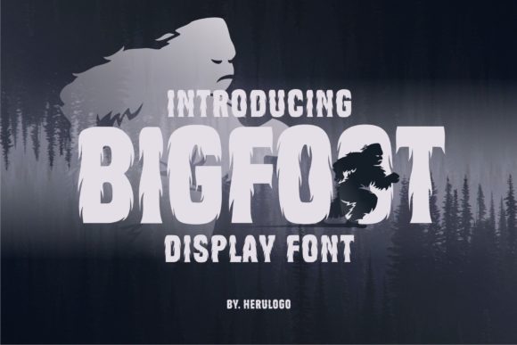 Bigfoot: A Display Font with a Bold, Brushed Personality