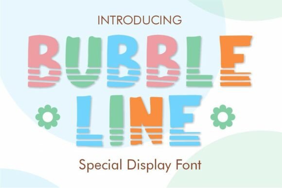 Bubble Line: A Playful Typeface for Creative Projects
