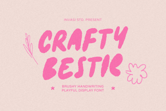 Crafty Bestie: Your Friendly Display Font for Creative Projects
