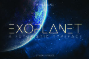 Exoplanet: A Handcrafted Display Font for Futuristic Branding