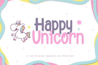 Happy Unicorn: A Creative Font for Playful and Modern Design