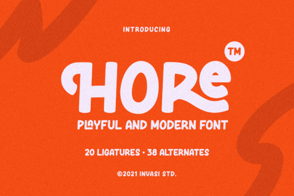 Hore: A Cool Vintage Display Font with Modern Versatility