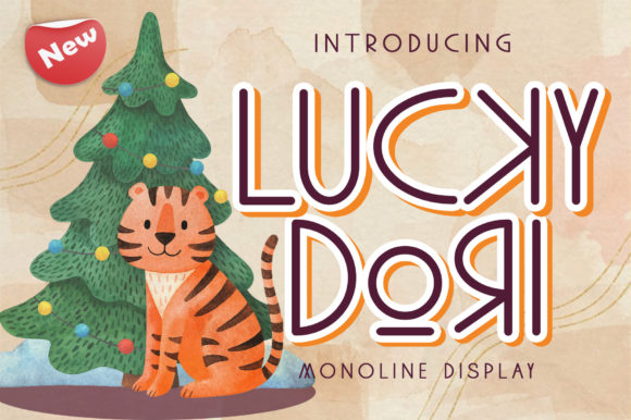 Lucky Dori: A Simple Display Font for Bold Branding