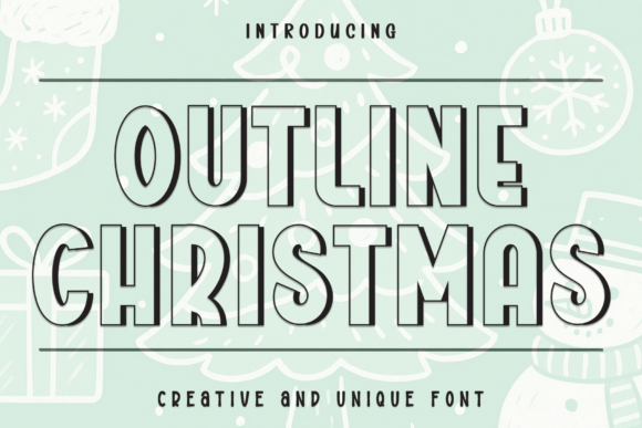 Outline Christmas: A Font That Radiates Joy and Creativity