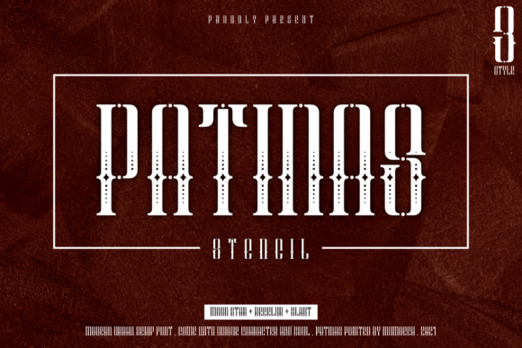 Patinas: The Western Display Font for Vintage Character
