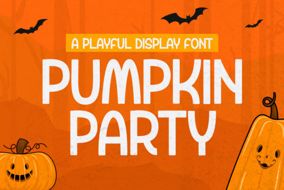 Pumpkin Party: A Spooky Display Font for Halloween Projects