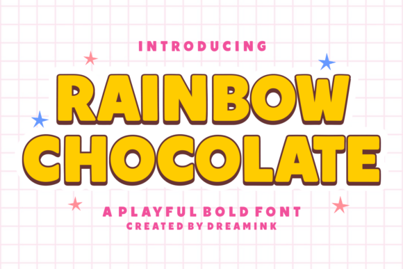 Rainbow Chocolate Font: A Burst of Whimsical Character