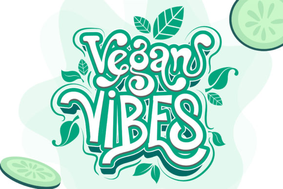Vegan Vibes Font: Retro Bold Design for Creative Projects